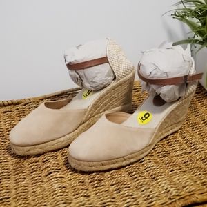 Pima2 Tan Espadrilles wedge heels Size 9
